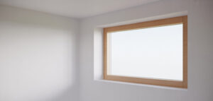 Fotorealistiskt foto av nytt fönster i minimalistisk stil.